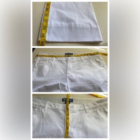 Democracy Ab Solution Jeans Womens 20W White Bootcut Mid Rise Slimming Tummy - Picture 12 of 15